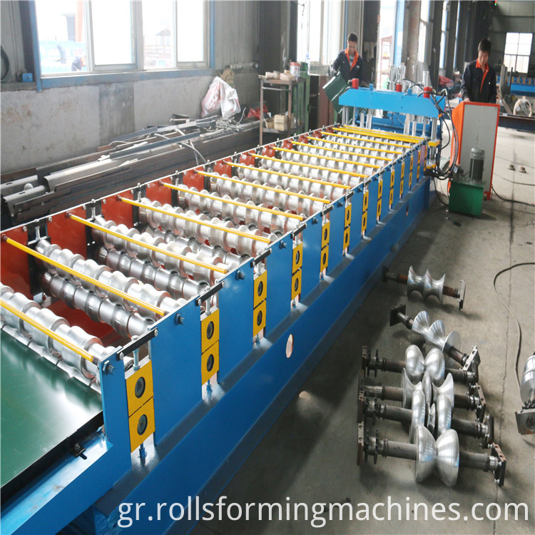 κυλίνδρους της Ρωσίας Glazed χάλυβα κεραμιδιών Roll Forming Machine rollers of Russia Glazed Steel Tile Roll Forming Machine